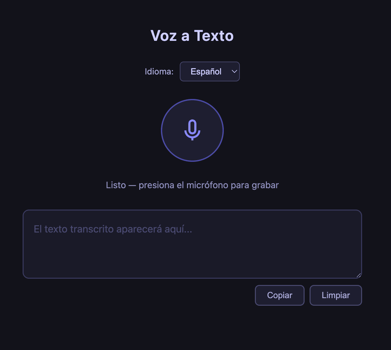 Voice 2 Text